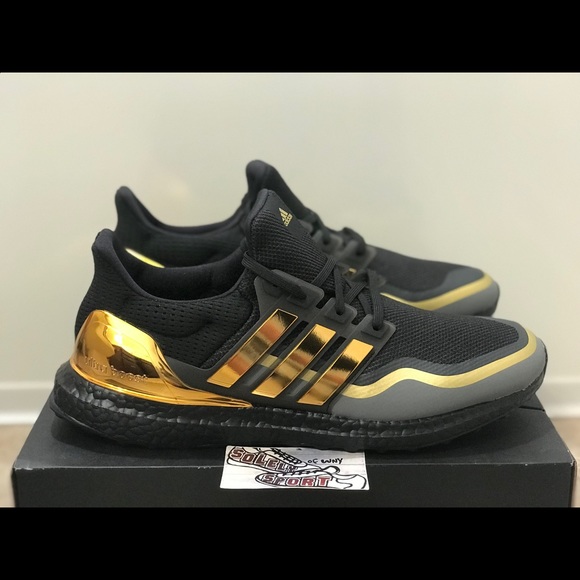adidas ultra boost gold and black